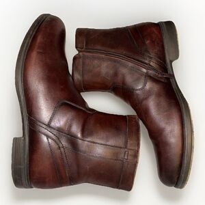 Florsheim Comfortech Midtown Brown Ortholite Leather Boots Sz 13 EEE